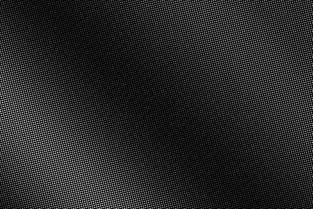 Black and white vector halftone. Subtle halftone digital texture. Faded dotted gradient. Comic effect overlay. Retro dot pattern on transparent back. Graphic halftone perforated texture. Dot pattern.のイラスト素材
