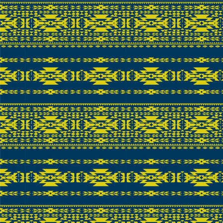 Tribal art pattern. Ethnic geometric print. Aztec repeating background textureのイラスト素材