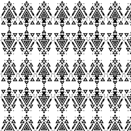 Aztec pattern. tribal pattern with geometric elements.ethnic elements,vector illustrationのイラスト素材