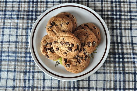 Plate of Cookiesの写真素材
