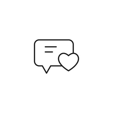like comment thin line icon on white backgroundのイラスト素材