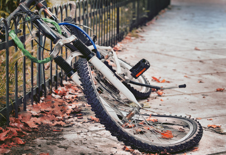 Abandoned bycicleの写真素材