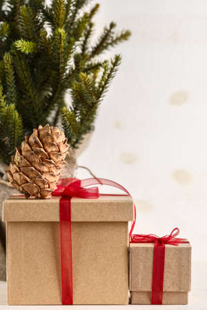 gifts for new year or Christmasの写真素材