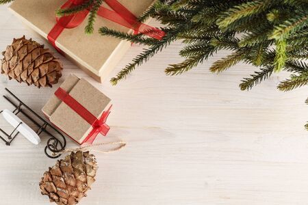 gifts for new year or Christmasの写真素材