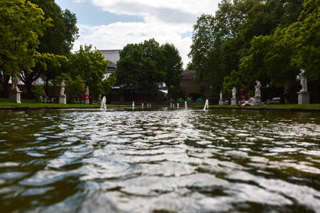 pond in the Park of Trier on a Sunny day