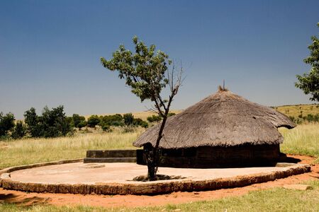TYPICAL HUT OF SOUTH AFRICAの写真素材