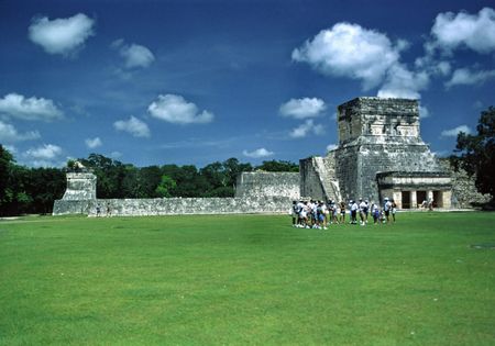 MEXICO - CHICHEN ITZA, THE BALL GAME PITCH