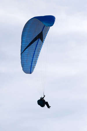 a paraglinder in the sky