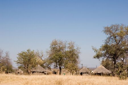 traditional village in south africaの写真素材