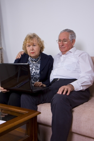 mature computerの写真素材