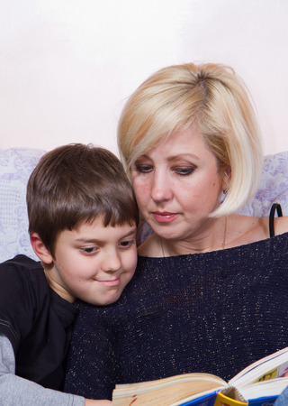 mother and sonの写真素材