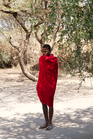 Datoga young warrioir in Tanzaniaのeditorial素材