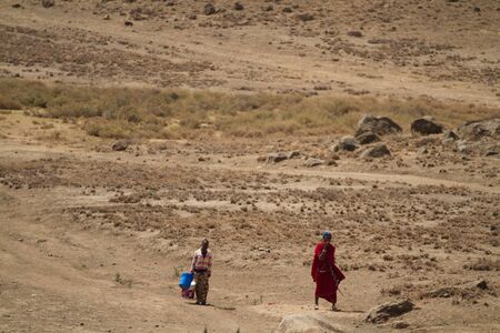 oldonyo masai villageのeditorial素材