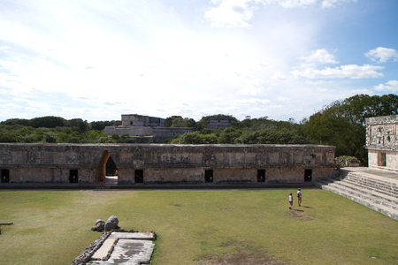 uxmal ruins in south of mexicoの写真素材