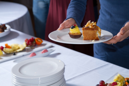cakes served in a restaurant during an event