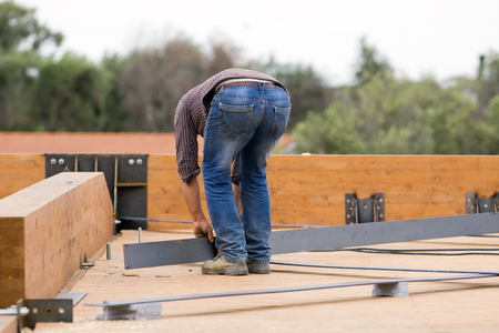 people at work in a building siteの写真素材