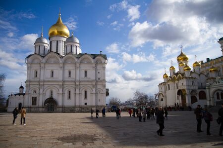 images of the churches in cathedral square inside the kremlin
