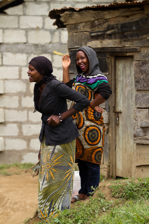 school children  in the arusha area in tanzaniaのeditorial素材