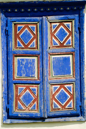 typical wooden house of romaniaの写真素材