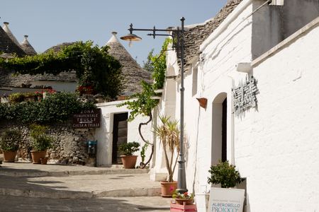 traditional houses in alberobello, italyのeditorial素材