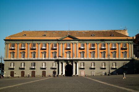 bourbon palace in naples near the portのeditorial素材
