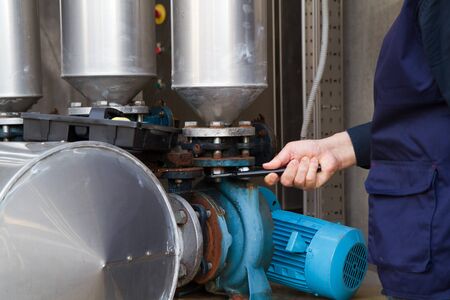 repairman during maintenance work