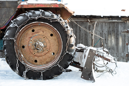 The winter wheelの写真素材