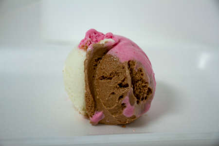 Delicious Advertising ice cream balls photographyの写真素材