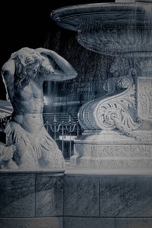 Amenano fountain in Cataniaの写真素材