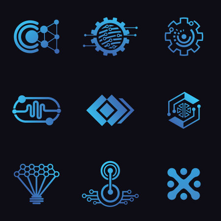 Professional Tech Icon Vector Design Bundle For Business And Company