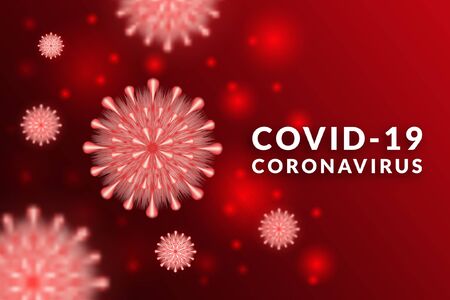 Graphic design of corona or covid-19 virus background - Microbiology And Virology Concept.のイラスト素材