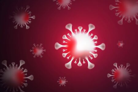 Outbreaks of infectious corona virus, medically isolated COVID-19 infection. Extraordinary events that occurred in China. The new official name for this disease is called COVID-19.のイラスト素材