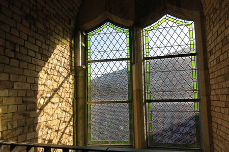 Light Window Frame Church in Europe Germanyの写真素材