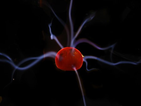 Electricity in a plasma ball at Science Museum of Barcelona