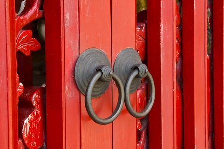 chinese door knockerの写真素材