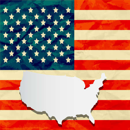 america flag paper textureのイラスト素材