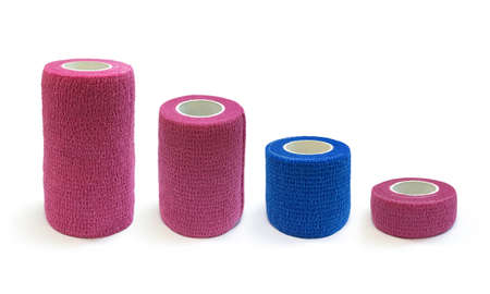 Veterinary self-fixing bandage for animals.の写真素材