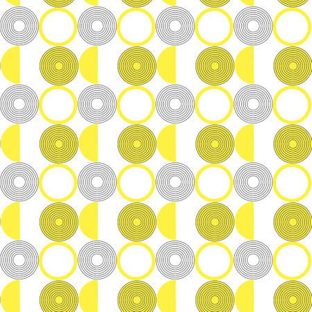 A seamless pattern of abstract geometric shapes. on a white background. Vector illustrationのイラスト素材