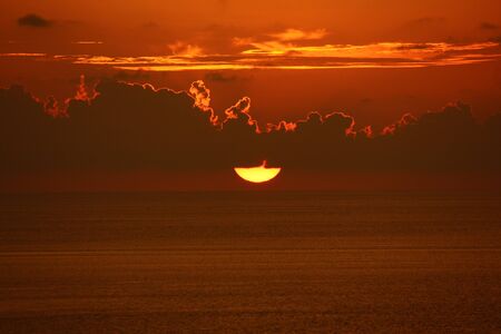 Sunset at Promtep Cape  Phuket, Thailand の写真素材