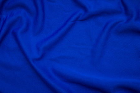 Blue cloth texture and backgroundの写真素材