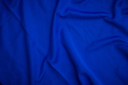 Blue cloth texture and backgroundの写真素材