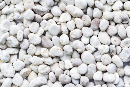 White pebbles stone texture and backgroundの写真素材