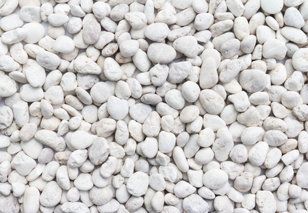 White pebbles stone texture and backgroundの写真素材