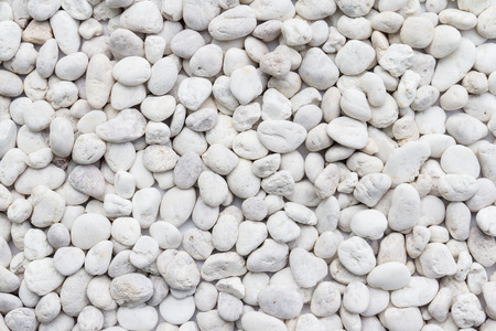 White pebbles stone texture and backgroundの写真素材