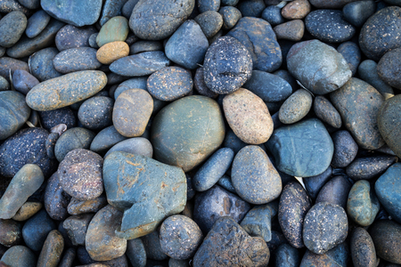 Pebbles stone backgroundの写真素材