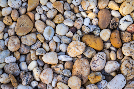 Pebbles stone backgroundの写真素材
