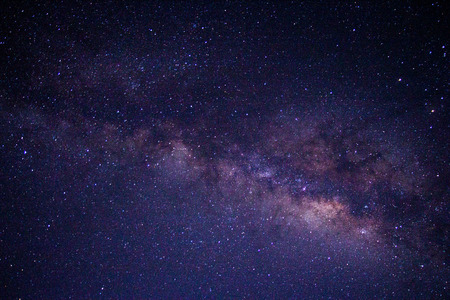 Milky way galaxy or Night sky with starsの写真素材