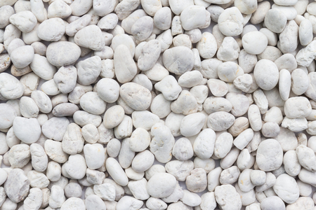 White pebbles stone texture and backgroundの写真素材