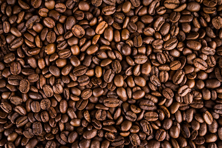 roasted coffee beans backgroundの写真素材