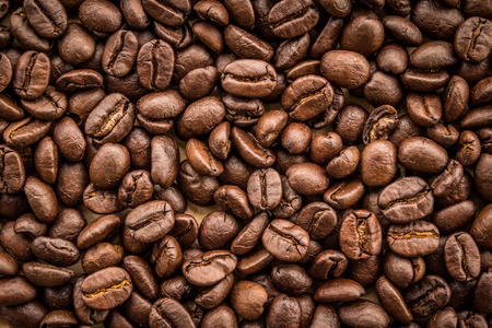 roasted coffee beans backgroundの写真素材